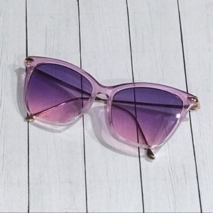 Purple and pink retro sunglasses